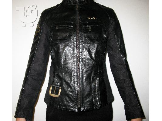 ΔΕΡΜΑΤΙΝΟ ΜΠΟΥΦΑΝ-LEATHER JACKET (Harley Davidson)